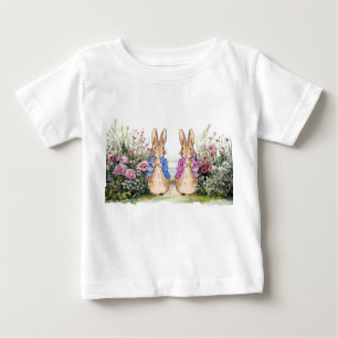 Camiseta De Bebé Conejo clásico azul chaqueta de conejo