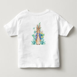 Camiseta De Bebé Conejo clásico con chaqueta azul