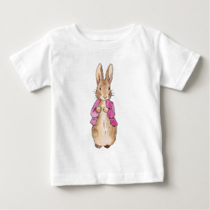 Camiseta De Bebé Conejo clásico con chaqueta rosa