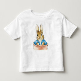 Camiseta De Bebé Conejo clásico de color azul