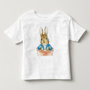 Camiseta De Bebé Conejo clásico de color azul