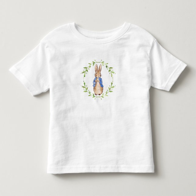 Camiseta De Bebé Conejo clásico de conejo chaqueta azul (Anverso)