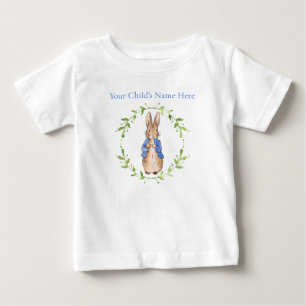 Camiseta De Bebé Conejo clásico personalizado chaqueta azul