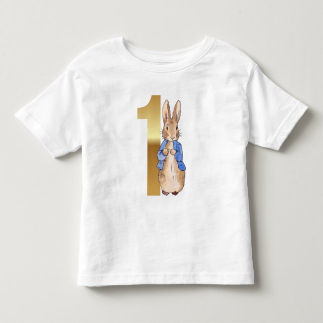 Camiseta De Bebé Conejo clásico primer cumpleaños (Anverso)