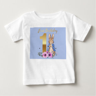 Camiseta De Bebé Conejo clásico primer cumpleaños