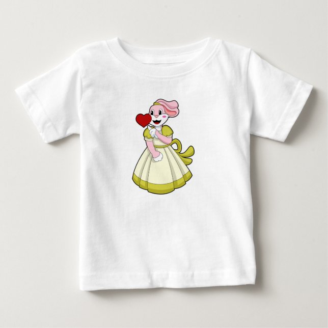 Camiseta De Bebé Conejo como novia con vestido Boda. PNG (Anverso)
