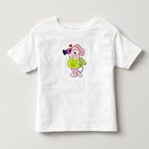 Camiseta De Bebé Conejo como peluquero con secador de pelo