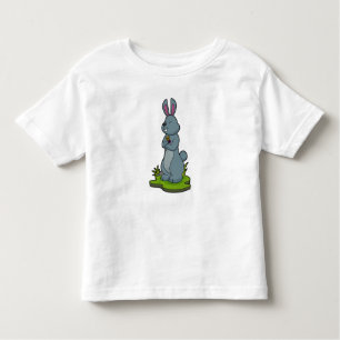 Camiseta De Bebé Conejo con flores