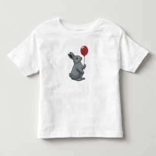 Camiseta De Bebé Conejo con globo
