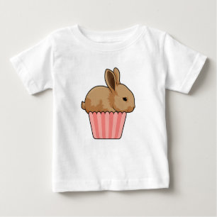 Camiseta De Bebé Conejo con Muffin