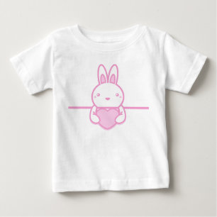 Camiseta De Bebé Conejo_con_un_corazón