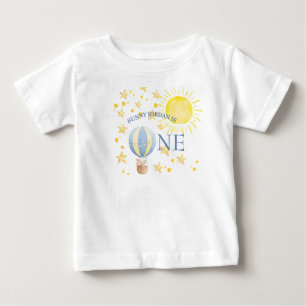 Camiseta De Bebé Conejo Cumpliendo Un Año Alrededor Del Sol Niños C
