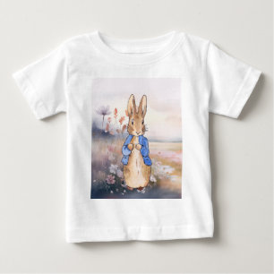 Camiseta De Bebé conejo de cuento vintage