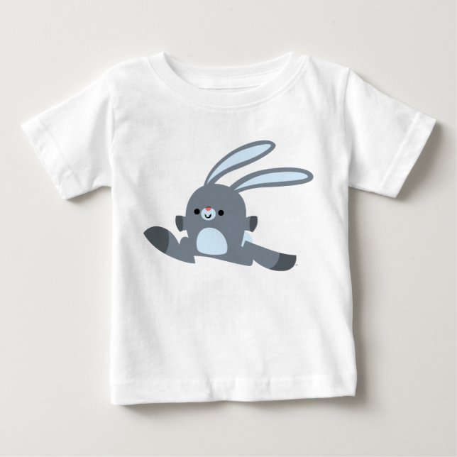 Camiseta de bebé conejo de dibujos animados corrie (Anverso)