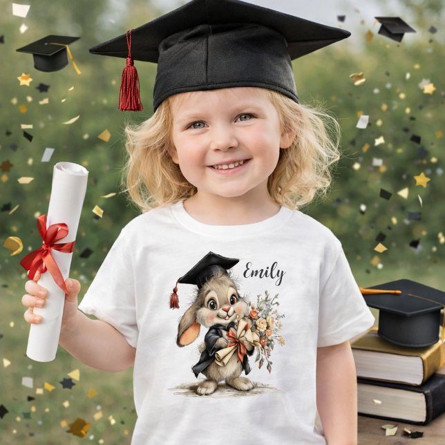 Camiseta De Bebé Conejo de graduación  (Subido por el creador)