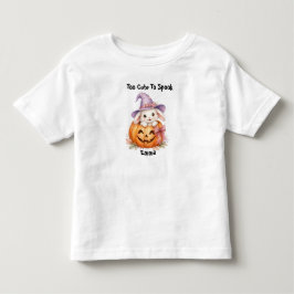 Camiseta De Bebé Conejo de Halloween Lindo Calabaza Personalizado