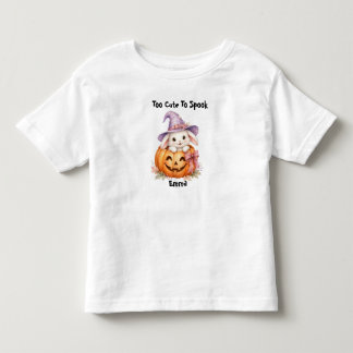 Camiseta De Bebé Conejo de Halloween Lindo Calabaza Personalizado