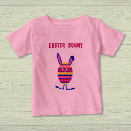 Camiseta De Bebé Conejo de huevo de Pascua