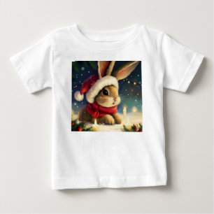 Camiseta De Bebé Conejo de navidades 4
