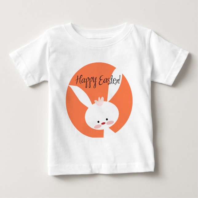 Camiseta De Bebé Conejo de Pascua (Anverso)