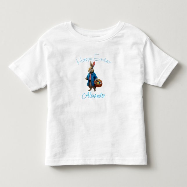 Camiseta De Bebé Conejo de Pascua  (Anverso)
