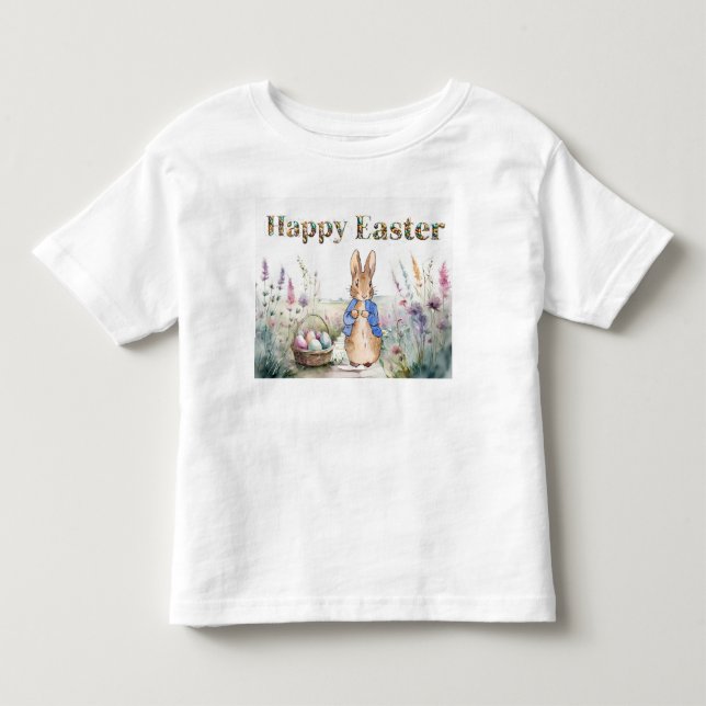 Camiseta De Bebé conejo de Pascua (Anverso)