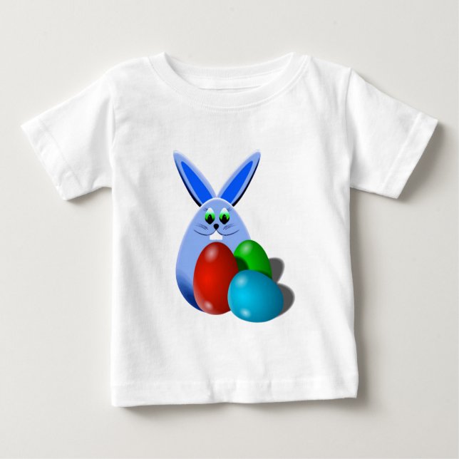 Camiseta de bebé conejo de Pascua (Anverso)