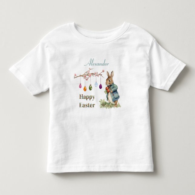 Camiseta De Bebé Conejo de Pascua  (Anverso)