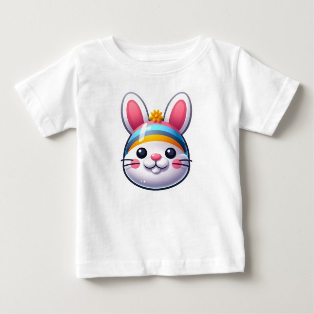 Camiseta De Bebé Conejo de Pascua (Anverso)