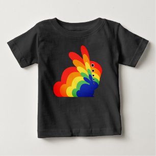 Camiseta De Bebé Conejo de Pascua Arcoíris - Pascua