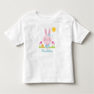Camiseta De Bebé Conejo de Pascua Chica Cute