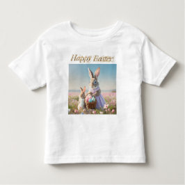 Camiseta De Bebé Conejo de Pascua con huevos de Pascua Feliz Pascua