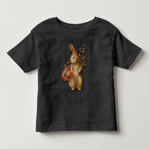 Camiseta De Bebé Conejo De Pascua Cuidadoso Unisex Niño Negro Camis