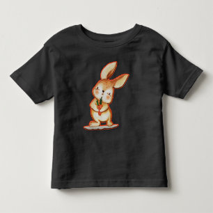 Camiseta De Bebé Conejo De Pascua Cuidadoso Unisex Niño Negro Camis