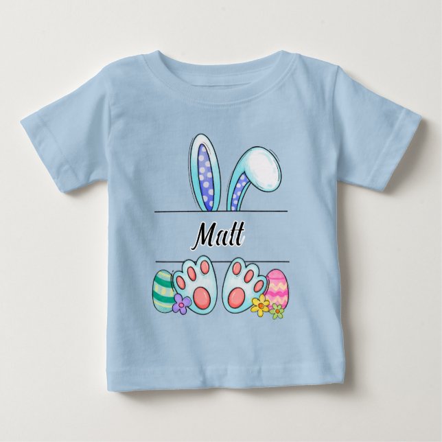 Camiseta De Bebé Conejo de Pascua de Matt (Anverso)