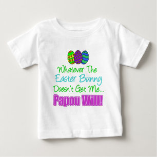 Camiseta De Bebé Conejo de Pascua no Papou lo hará