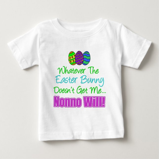 Camiseta De Bebé Conejo de Pascua No Will (Anverso)