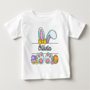 Camiseta De Bebé Conejo de Pascua Olivia