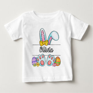 Camiseta De Bebé Conejo de Pascua Olivia