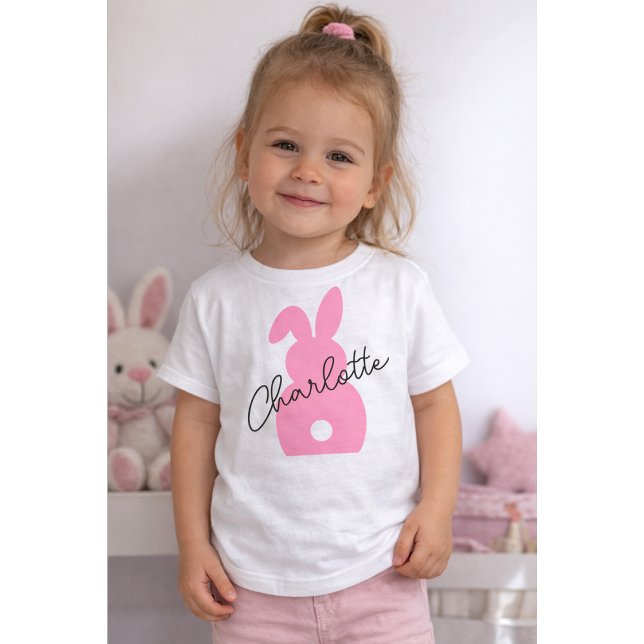 Camiseta De Bebé Conejo de Pascua personalizado, nombre personaliza (Subido por el creador)