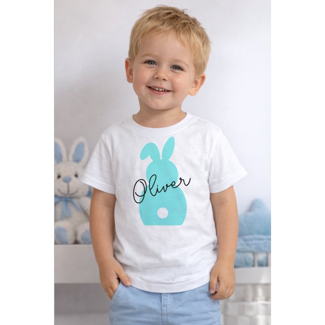 Camiseta De Bebé Conejo de Pascua personalizado, nombre personaliza (Subido por el creador)