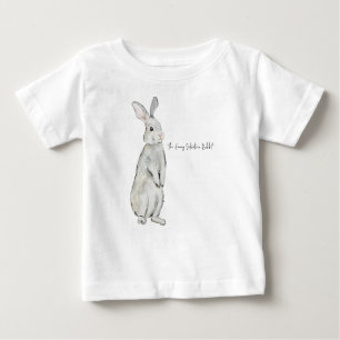 Camiseta De Bebé Conejo de terciopelo divertido