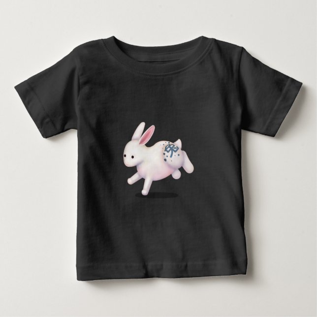 Camiseta De Bebé Conejo del Zodiaco Chino Lindo Signo de Astrología (Anverso)
