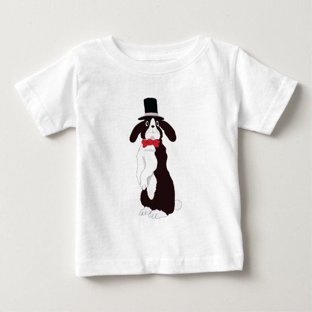 Camiseta De Bebé Conejo Esmoquin Real (Anverso)