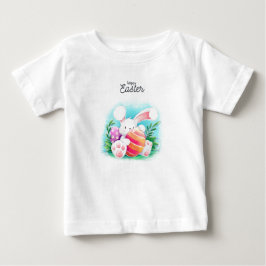 Camiseta De Bebé Conejo Feliz de Pascua