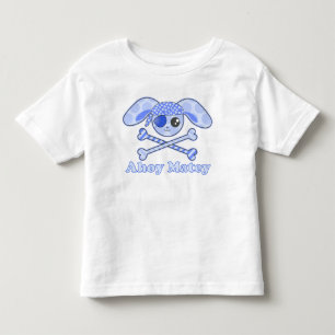 Camiseta De Bebé Conejo Kawaii Azul Pirata