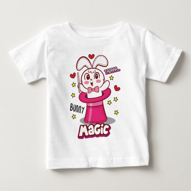 Camiseta De Bebé Conejo mágico (Anverso)