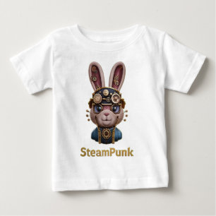 CAMISETA DE BEBÉ CONEJO STEAMPUNK