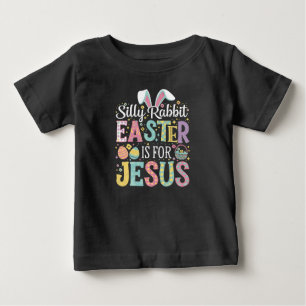 Camiseta De Bebé Conejo tonto la Pascua es para Jesús conejito lind