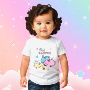Camiseta De Bebé Conejos cortos